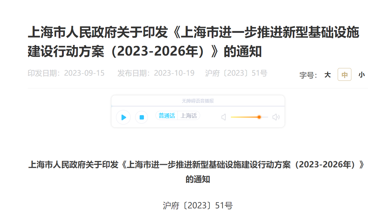 1697771893640560 上海:建设智能汽车支持服务设施,成立矫捷共享的智能用能设施网络